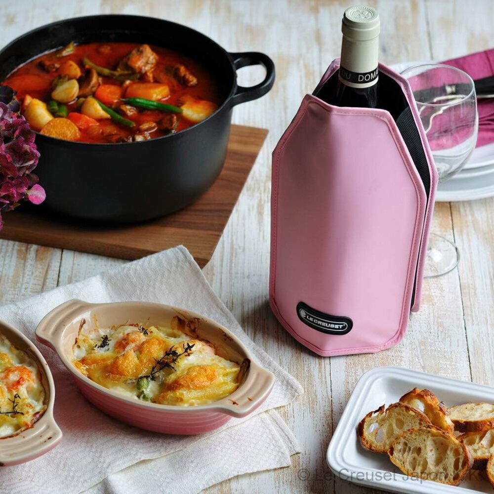 LE CREUSET WINE COOLER SLEEVE WA126 PINK NWOT